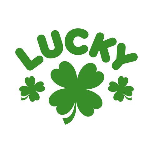 Lucky Irish Clover para el día de San Patricio vector