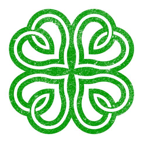 Lucky Irish Clover para el día de San Patricio vector