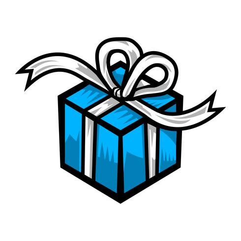 Christmas present vector