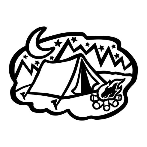 Tent Camping vector