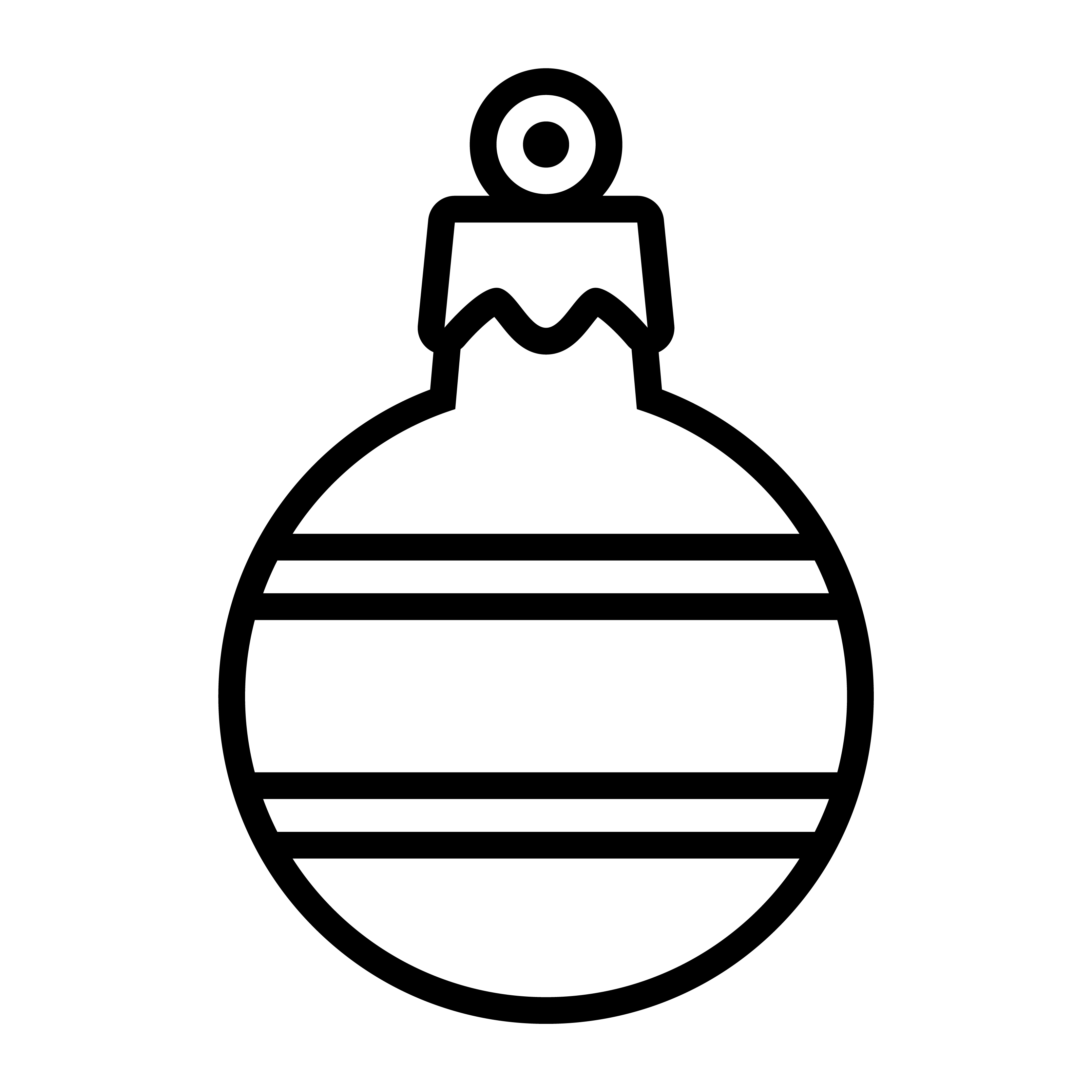 Black And White Christmas Ornament Svg File