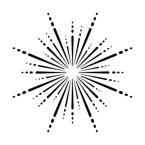 Exploding Fireworks logo vector icon