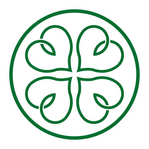 Lucky Irish Clover for St. Patrick's Day vector