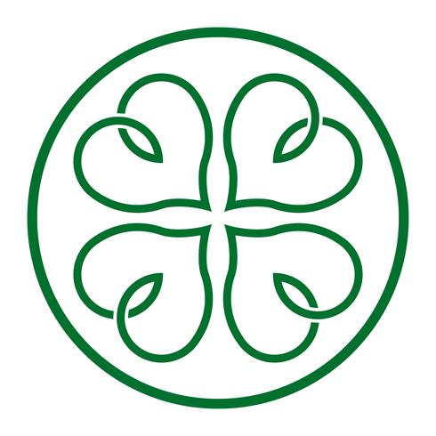 Lucky Irish Clover for St. Patrick's Day vector