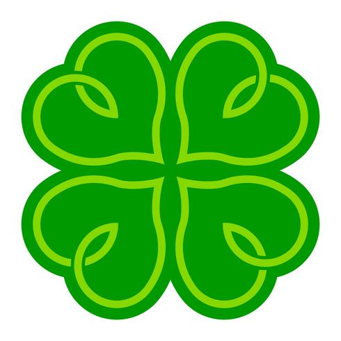 Lucky Irish Clover for St. Patrick's Day vector