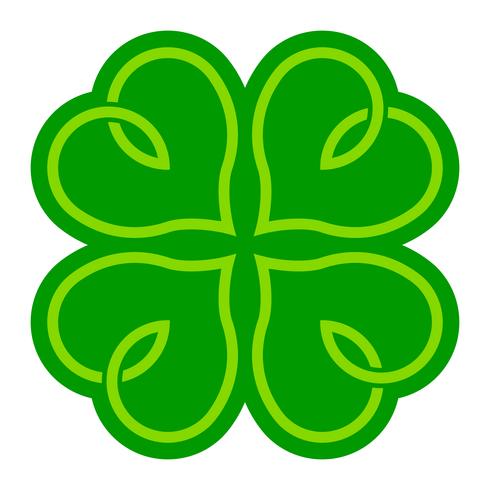 Lucky Irish Clover para el día de San Patricio vector