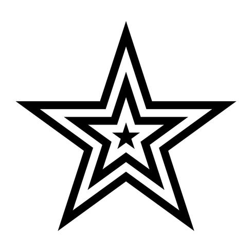 America star vector icon