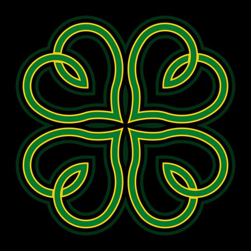 Lucky Irish Clover for St. Patrick's Day vector