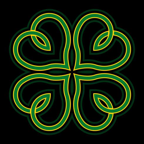 Lucky Irish Clover for St. Patrick's Day vector