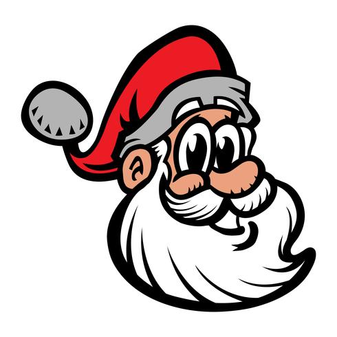 Santa Claus Face Vector Illustration