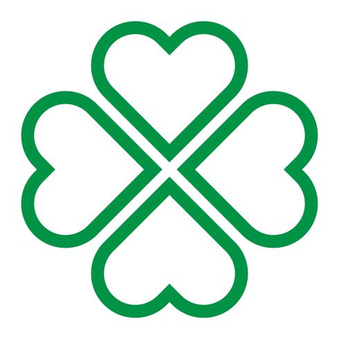 Lucky Irish Clover for St. Patrick's Day vector