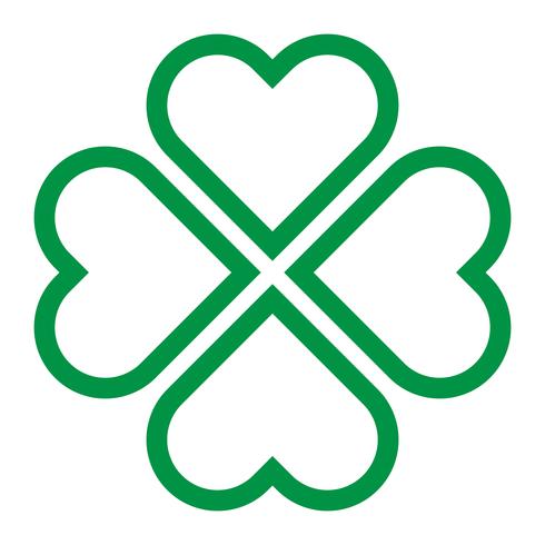 Lucky Irish Clover para el día de San Patricio vector