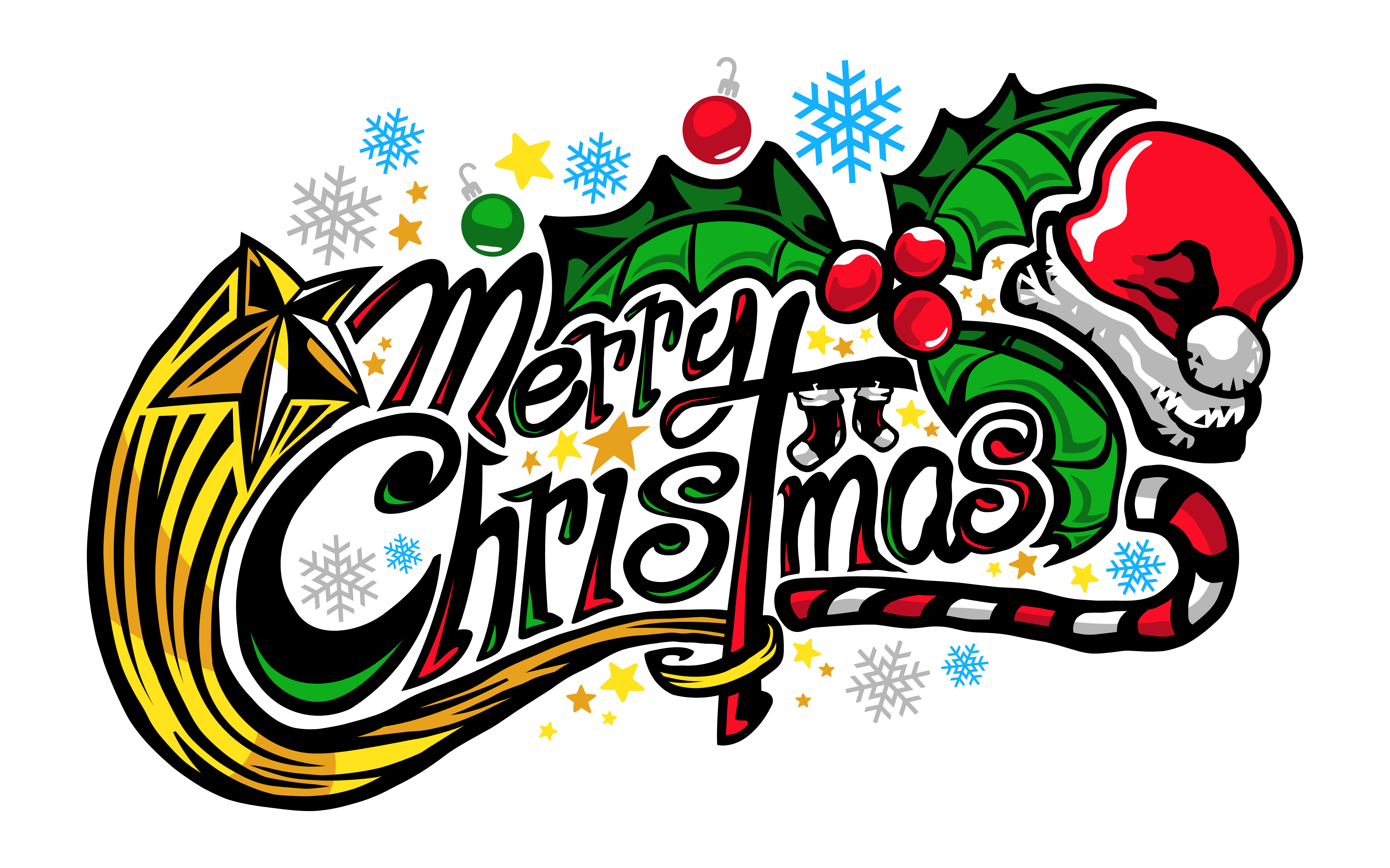 Merry Christmas text font graphic 552935 Vector Art at Vecteezy