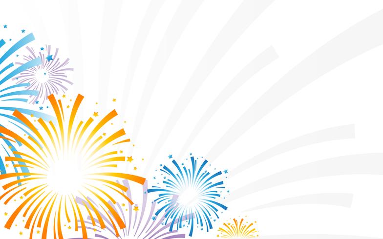 Exploding Fireworks logo vector icon