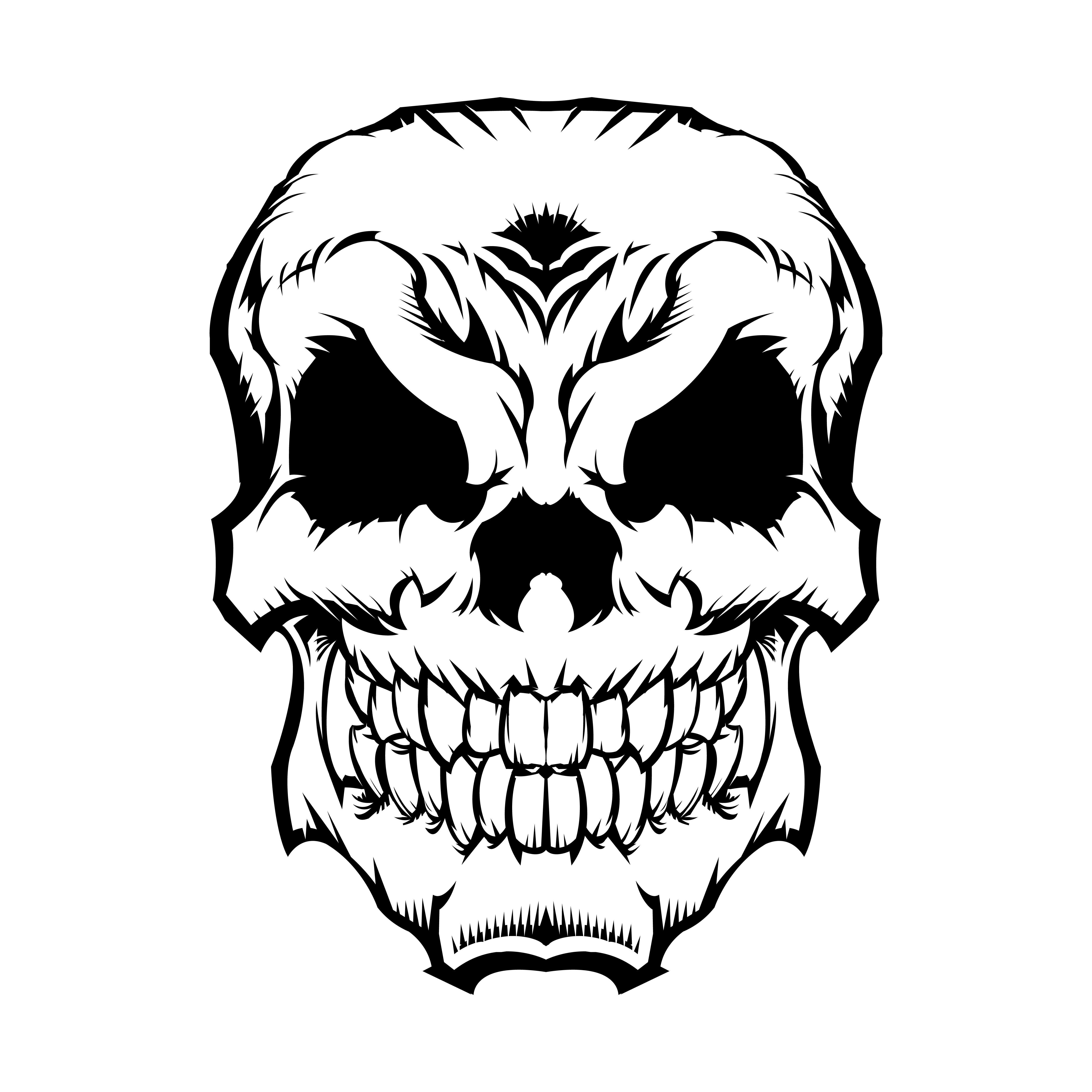 Skull Face Vector Art Icons And Graphics For Free Download