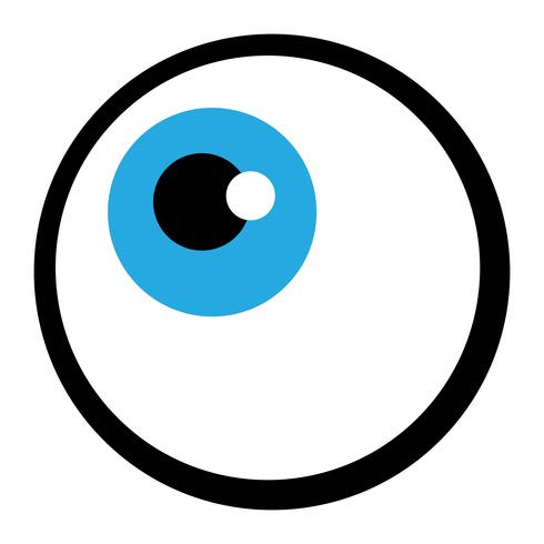 Icono de vector de ojo