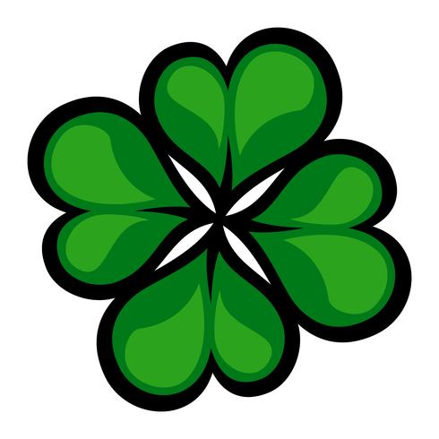 Lucky Irish Clover for St. Patrick's Day vector