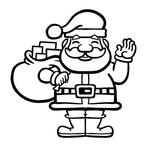 Cara de santa claus ilustración vectorial vector