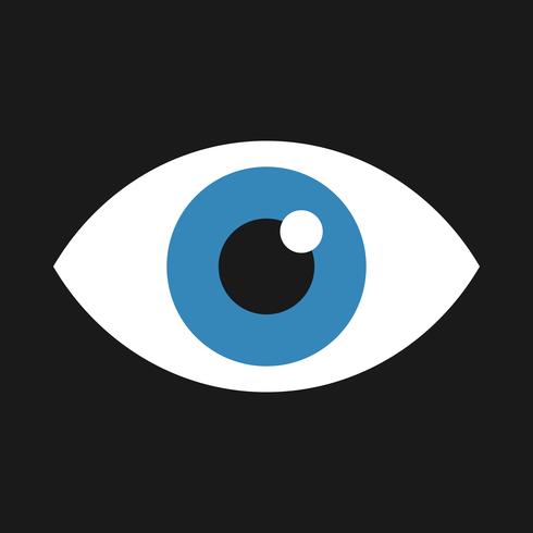 Icono de vector de ojo