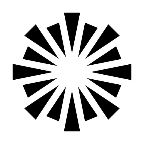 Exploding Fireworks logo vector icon