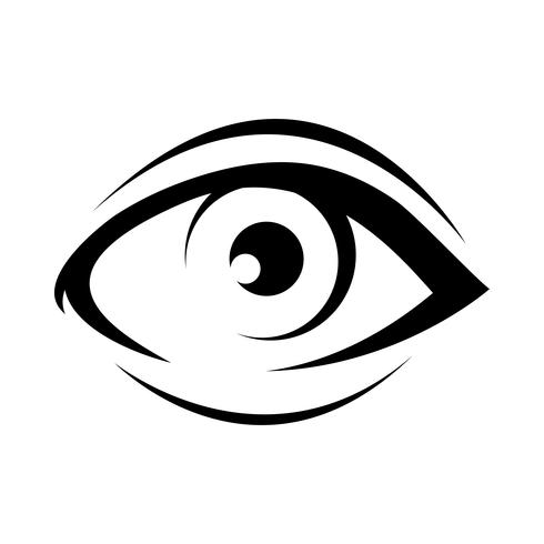 Icono de vector de ojo