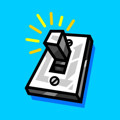 Lightswitch vector icon