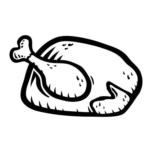 Cooked Turkey vector