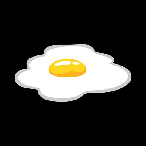 Fried egg vector icon