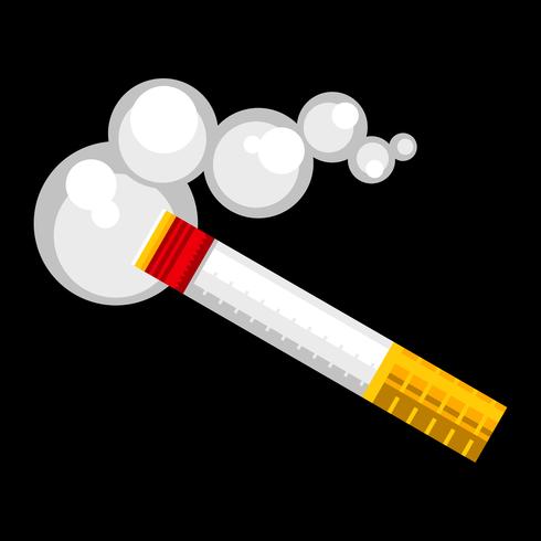 Ilustración de vector de fumar cigarrillos