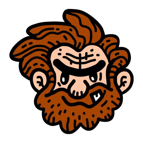 Caveman cartoon vector