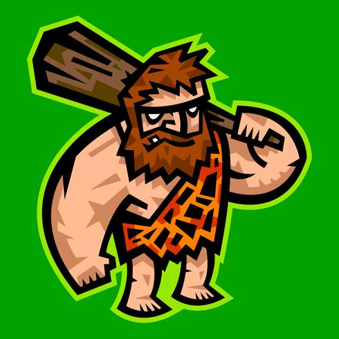 Caveman cartoon vector