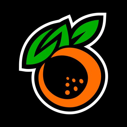 Orange fruit illustration