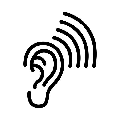 Ear vector icon