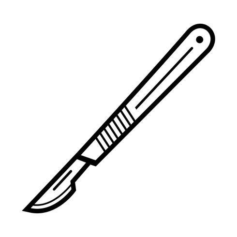 Medical Surgery Scalpel Tool vector