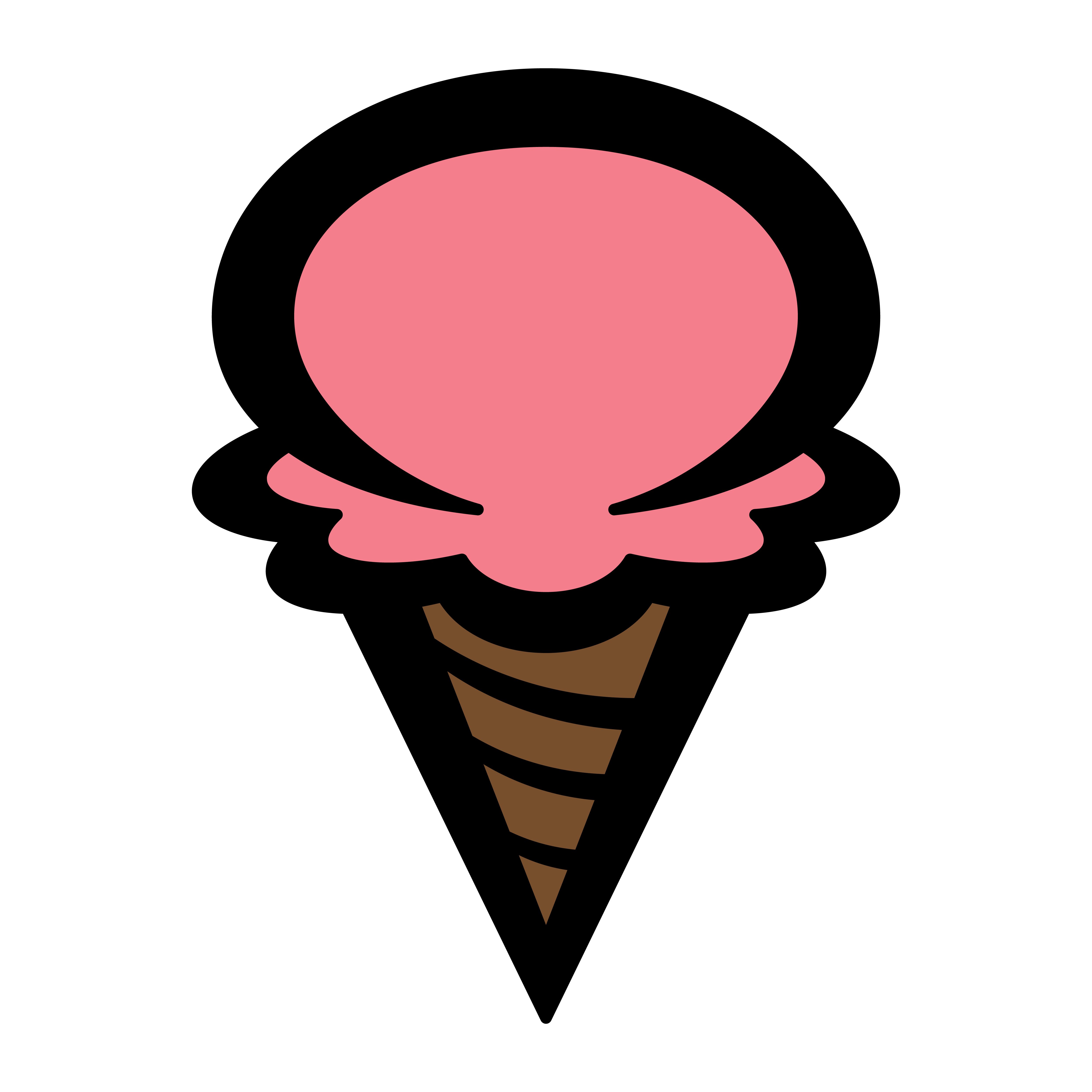 Ice Cream Cone vector icon 553474 Vector Art at Vecteezy