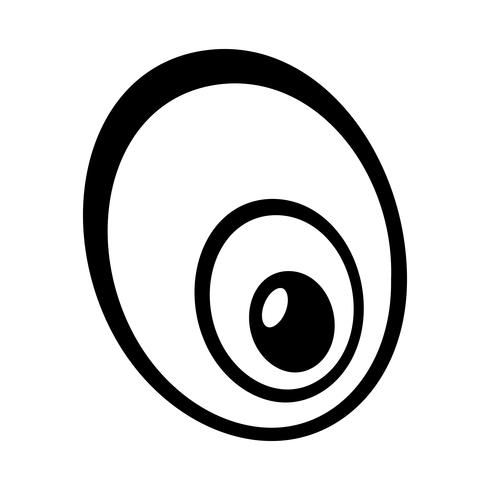 Icono de vector de ojo