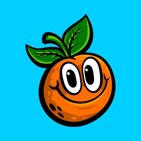 Orange fruit illustration