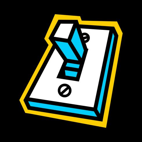 Lightswitch vector icon