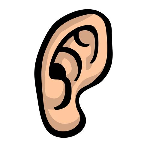 Icono de vector de oreja