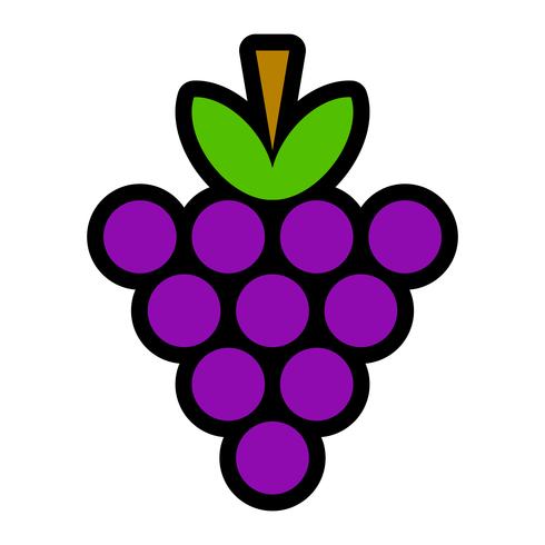 Bunch of Grapes Fruit Food Healthy Snack vector