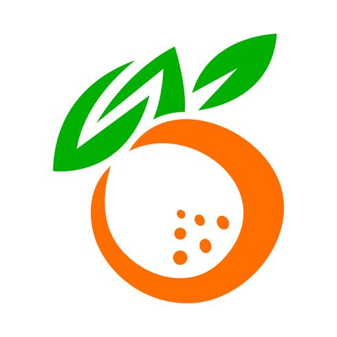 Orange fruit illustration vector