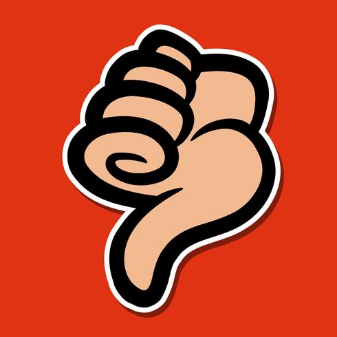 Thumbs Down Vector Icon