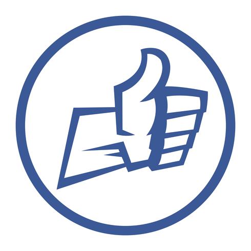 Cartoon Hand Making Positive Thumbs Up Gesture vector