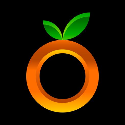 Orange fruit illustration vector