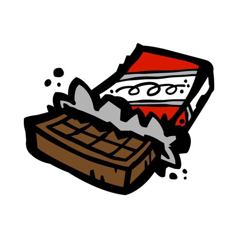 chocolate bar cartoon vector