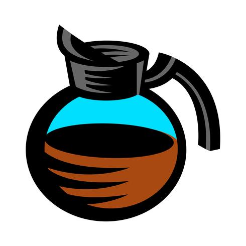 Coffee Pot Hot Drink Cartoon Illustration