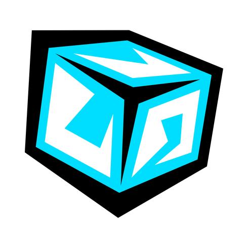 Frozen ice cubes for drinks vector