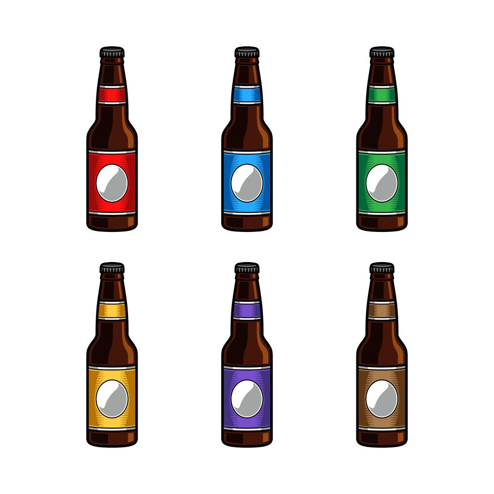 vector illustration of a beer bottle 553794 Vector Art at Vecteezy