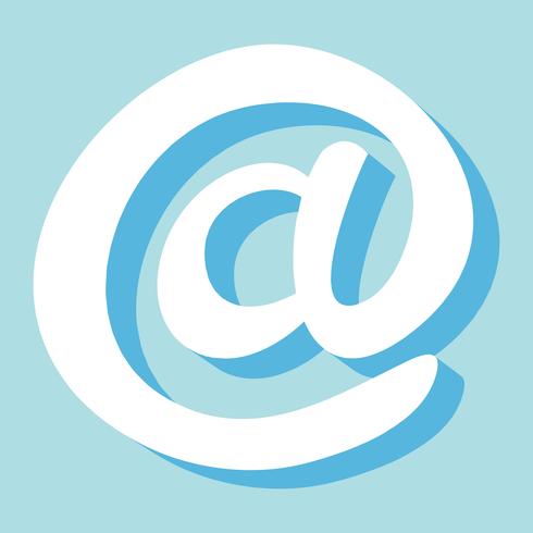 Email At symbol vector