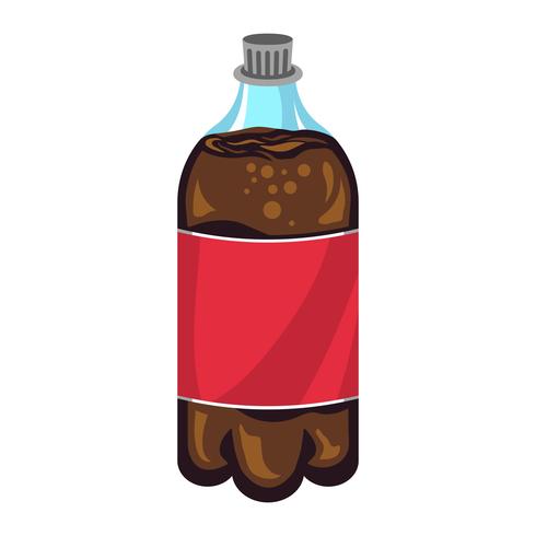 Botella de refresco de soda vector